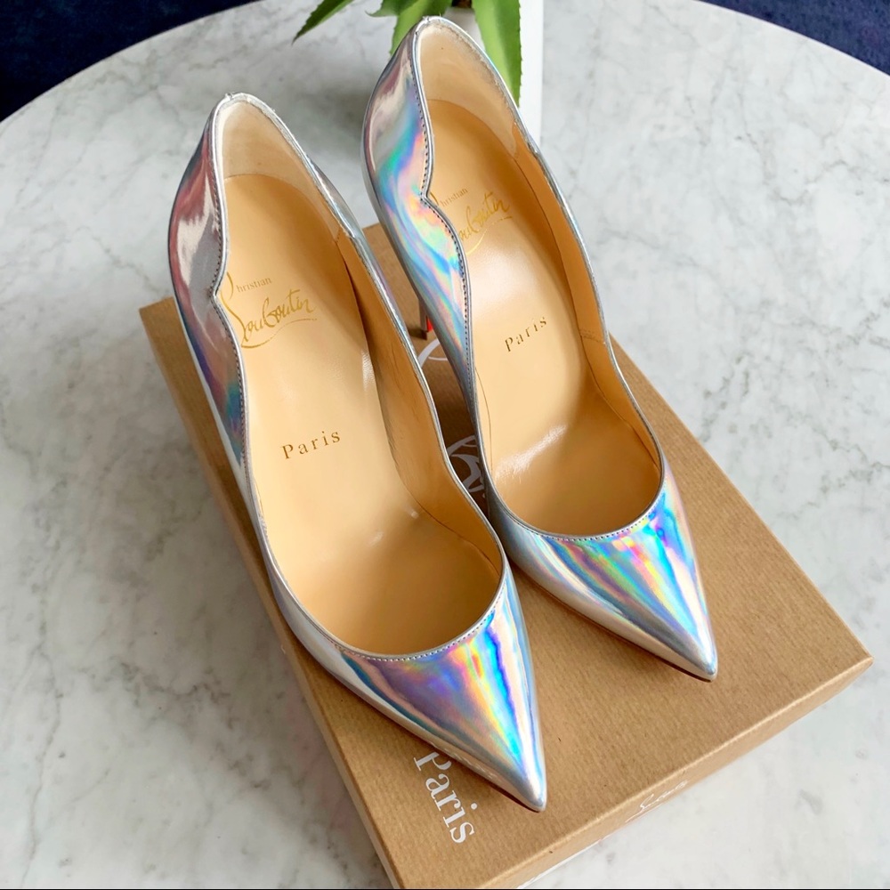 Christian Louboutin Hot Chick Metallic Pumps